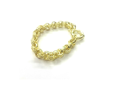Gold Plated Mens Belcher Bracelet